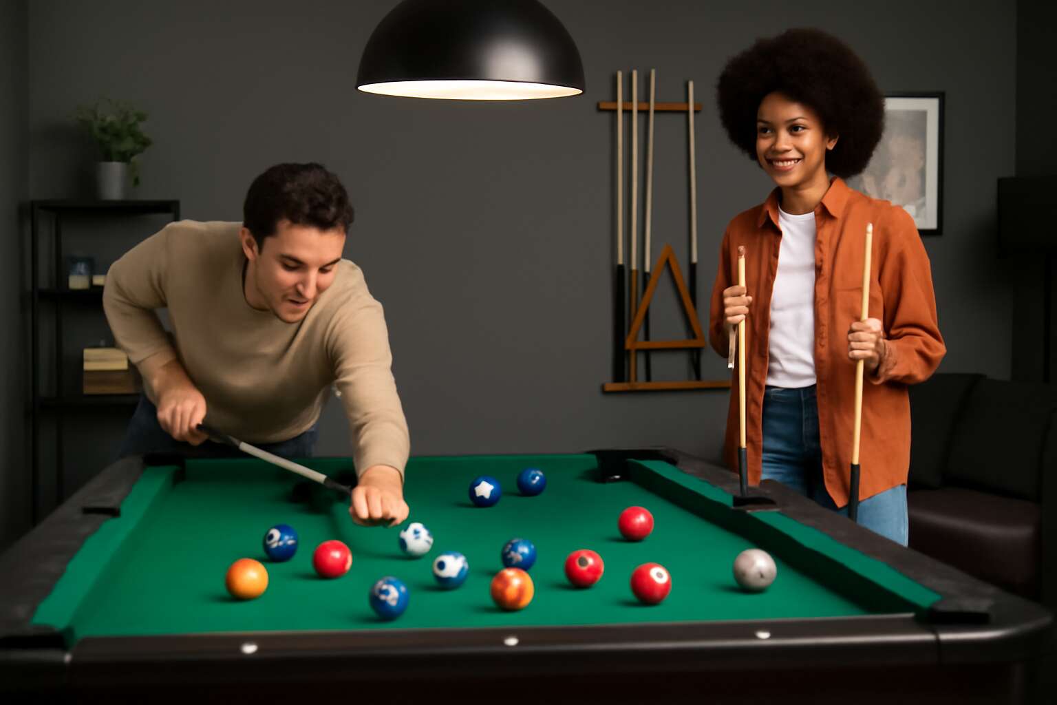 2 player pool table