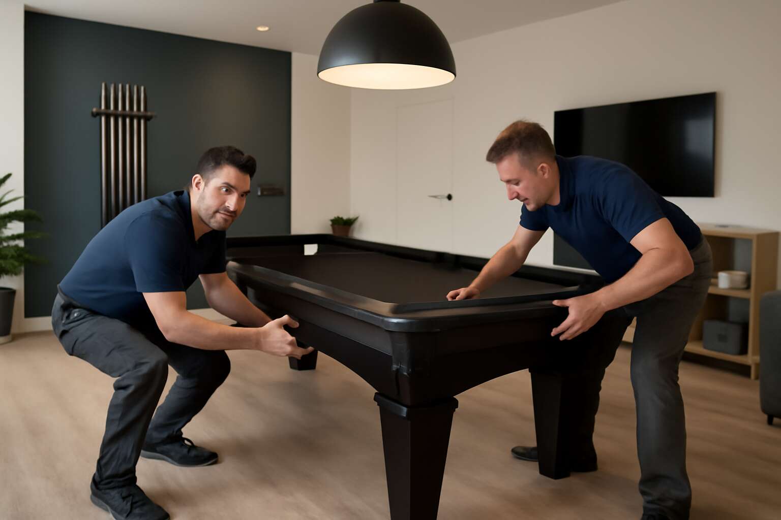 cost to install pool table
