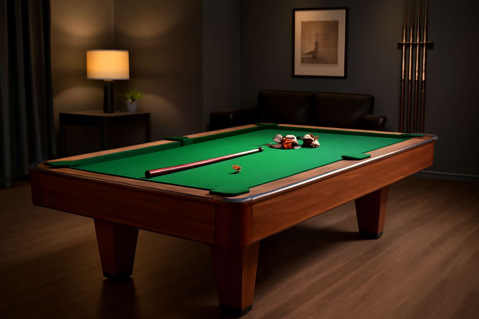 modern pool table 7'