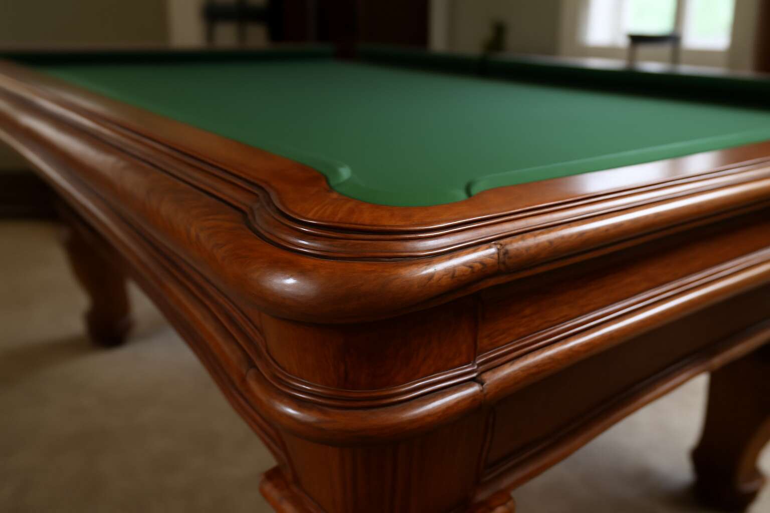 what are pool table rails