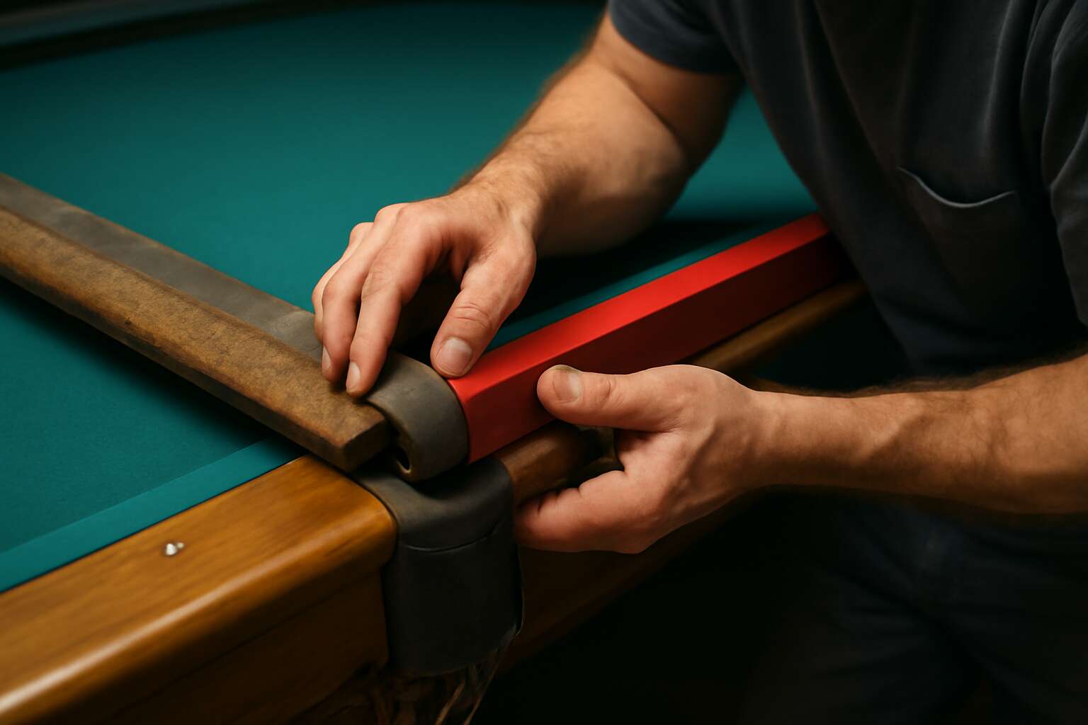 replacing bumper on pool table