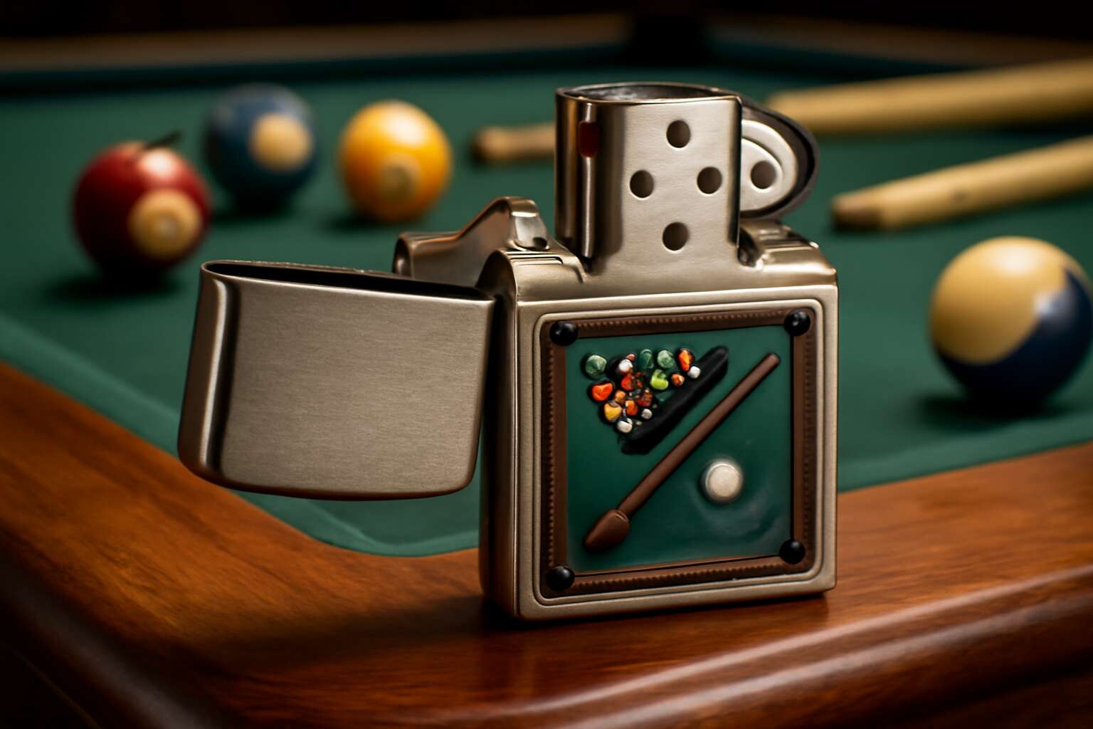 pool table zippo lighter