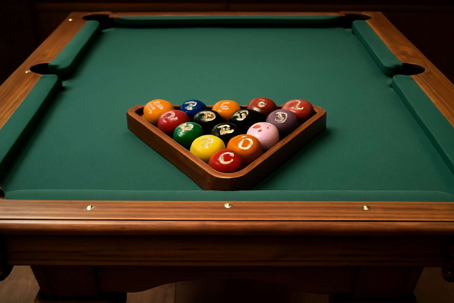 pool table triangle