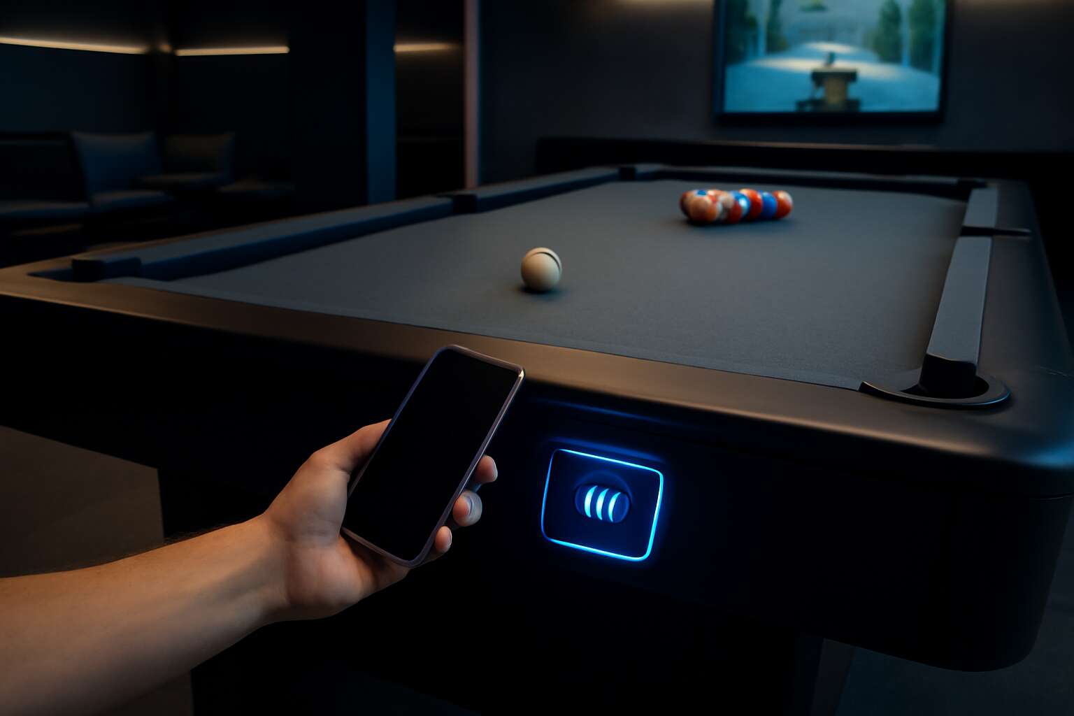 contactless payment pool table