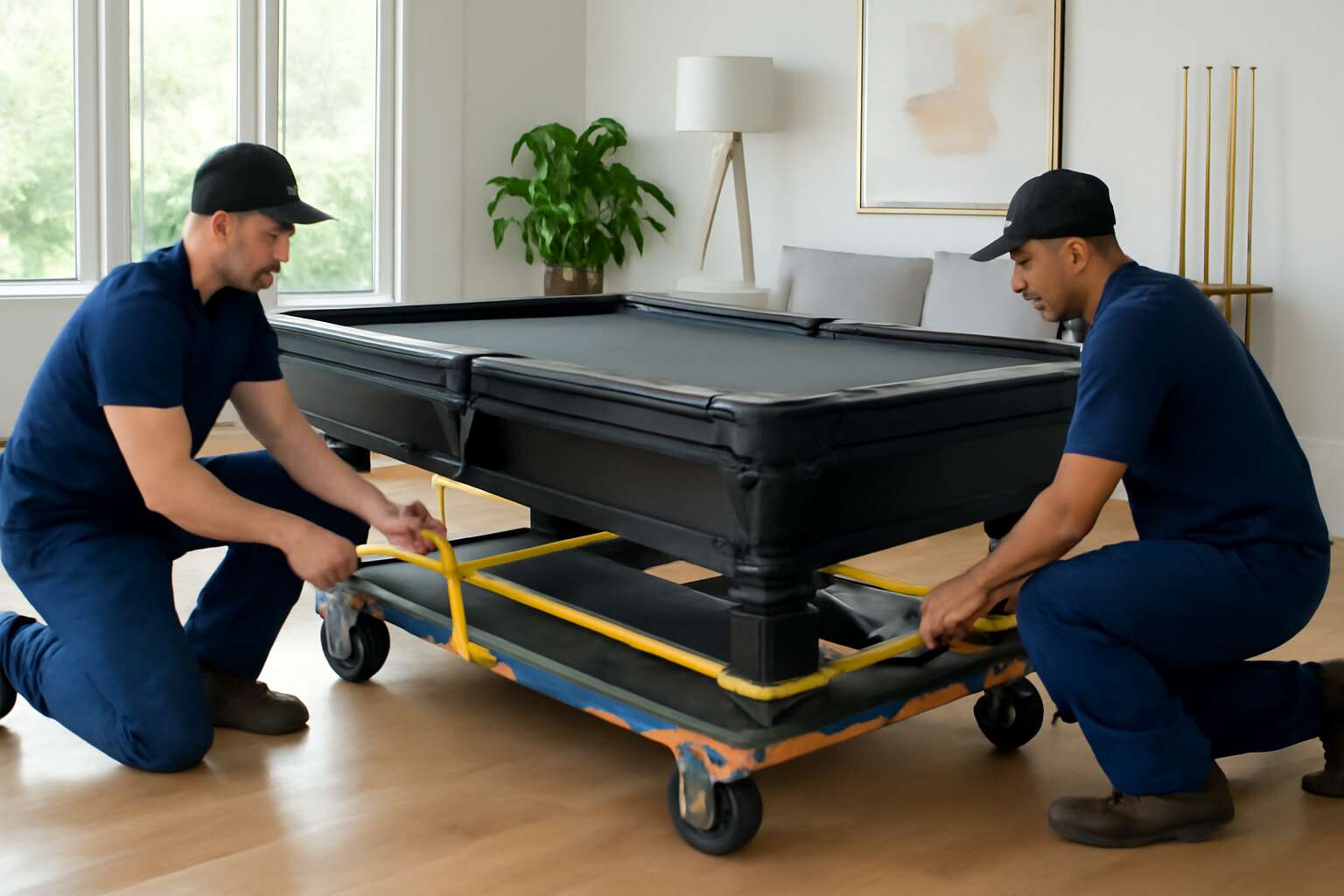 how heavy pool table