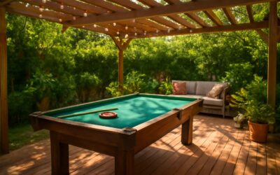 Turn your backyard into a pool table outdoor paradise—fun, durable, and stylish.