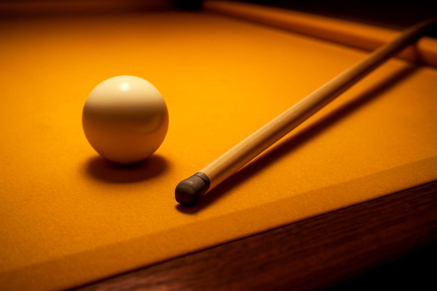pool table yellow felt