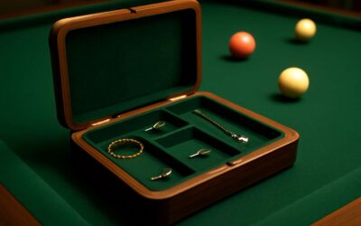 pool table jewelry box: Glam storage for chic cues and glittering gems