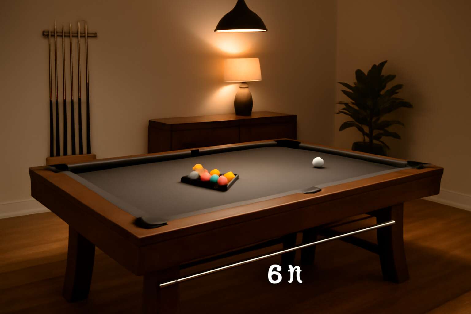 pool table 6ft dimensions